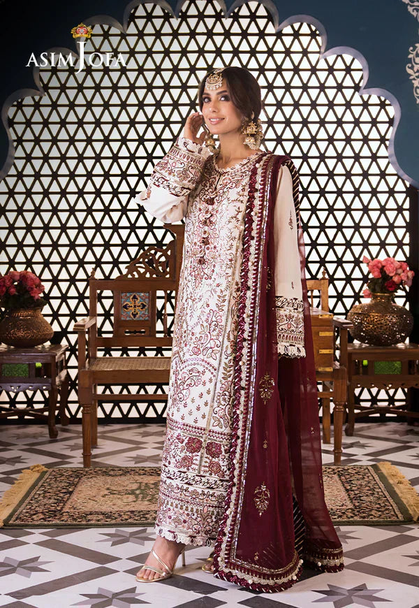 Asim Jofa | Fasana e Ishq Eid Luxury Lawn | AJFI-13 - House Of Hania