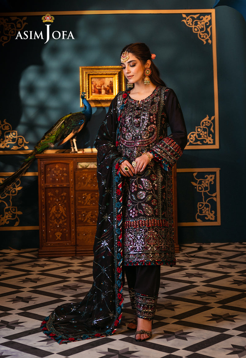 Asim Jofa | Fasana e Ishq Eid Luxury Lawn | AJFI-14 - House Of Hania