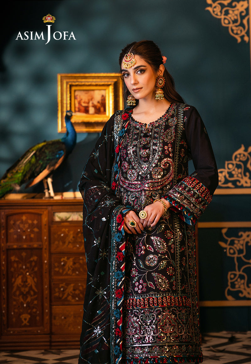 Asim Jofa | Fasana e Ishq Eid Luxury Lawn | AJFI-14 - House Of Hania