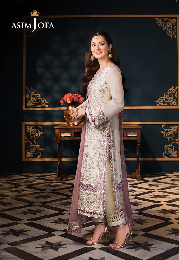 Asim Jofa | Fasana e Ishq Eid Luxury Lawn | AJFI-15 - House Of Hania