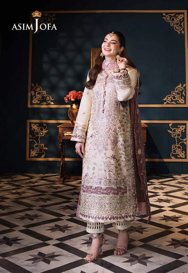 Asim Jofa | Fasana e Ishq Eid Luxury Lawn | AJFI-15 - House Of Hania