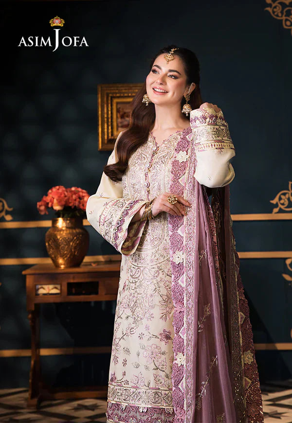Asim Jofa | Fasana e Ishq Eid Luxury Lawn | AJFI-15 - House Of Hania