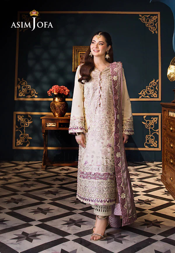 Asim Jofa | Fasana e Ishq Eid Luxury Lawn | AJFI-15 - House Of Hania