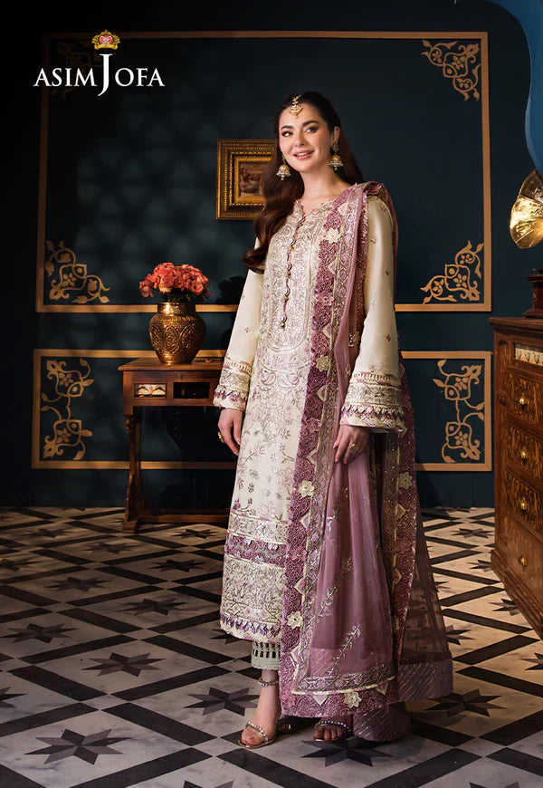 Asim Jofa | Fasana e Ishq Eid Luxury Lawn | AJFI-15 - House Of Hania