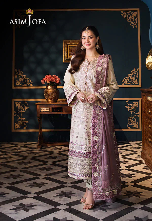 Asim Jofa | Fasana e Ishq Eid Luxury Lawn | AJFI-15 - House Of Hania