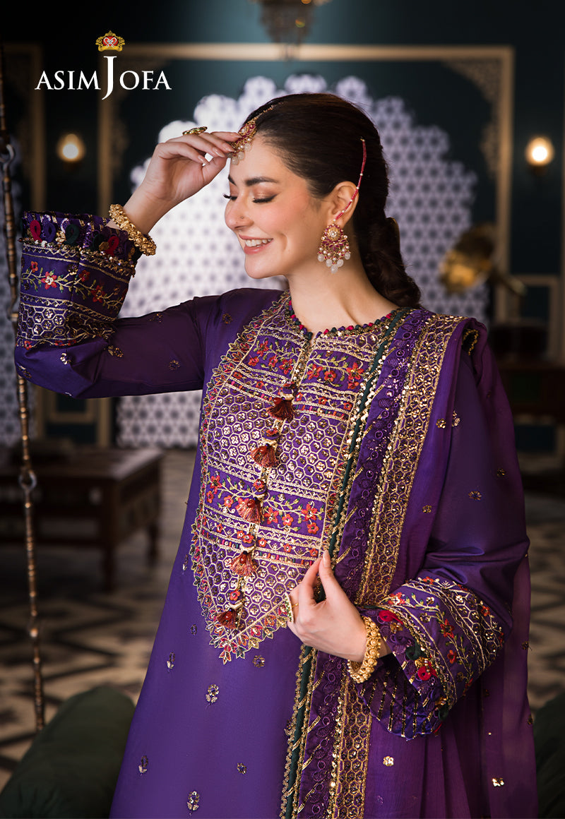 Asim Jofa | Fasana e Ishq Eid Luxury Lawn | AJFI-16 - House Of Hania