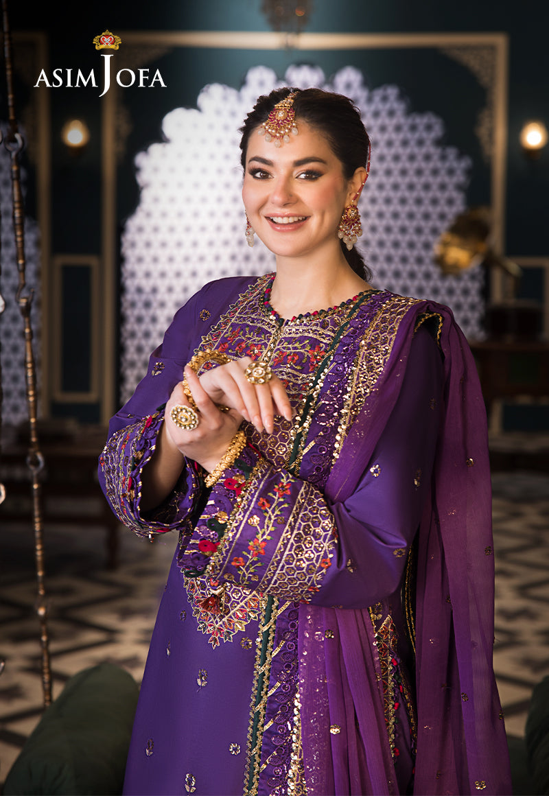 Asim Jofa | Fasana e Ishq Eid Luxury Lawn | AJFI-16 - House Of Hania