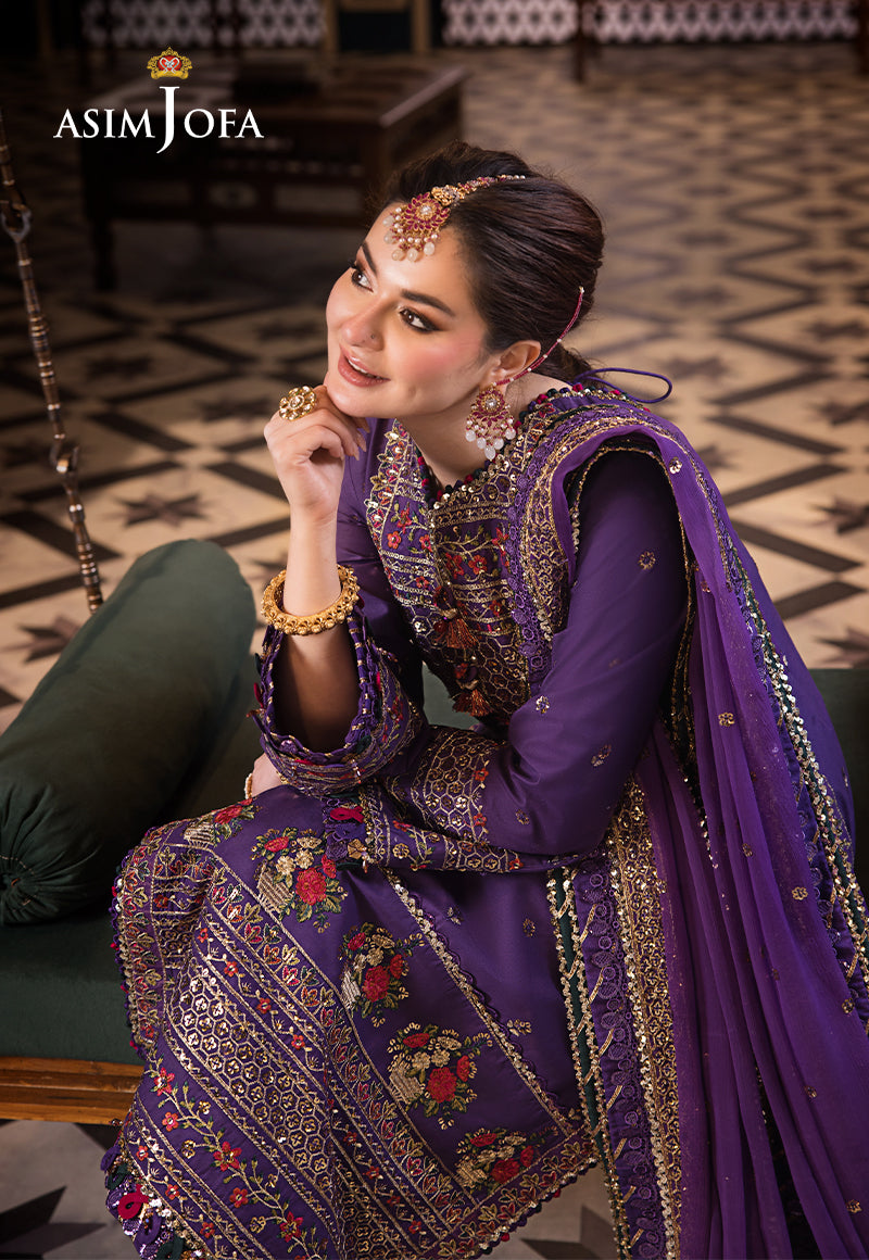 Asim Jofa | Fasana e Ishq Eid Luxury Lawn | AJFI-16 - House Of Hania