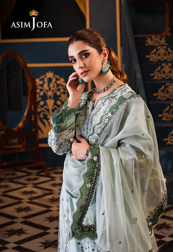 Asim Jofa | Fasana e Ishq Eid Luxury Lawn | AJFI-17 - House Of Hania