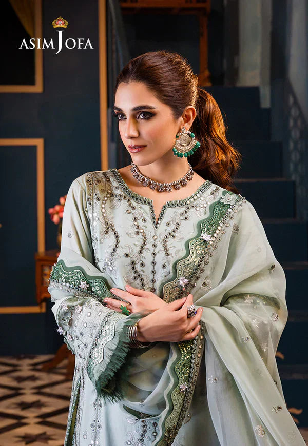 Asim Jofa | Fasana e Ishq Eid Luxury Lawn | AJFI-17 - House Of Hania