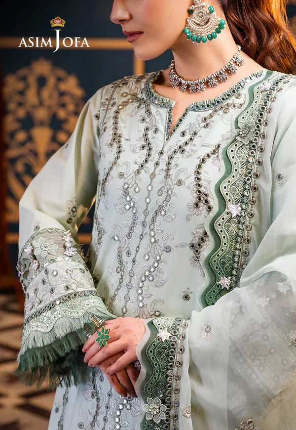 Asim Jofa | Fasana e Ishq Eid Luxury Lawn | AJFI-17 - House Of Hania