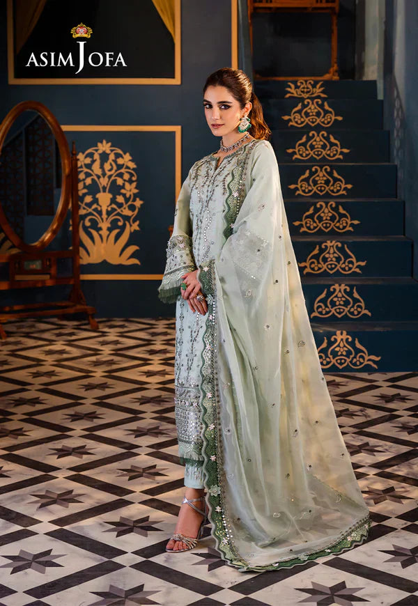 Asim Jofa | Fasana e Ishq Eid Luxury Lawn | AJFI-17 - House Of Hania