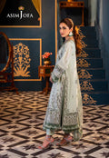 Asim Jofa | Fasana e Ishq Eid Luxury Lawn | AJFI-17 - House Of Hania