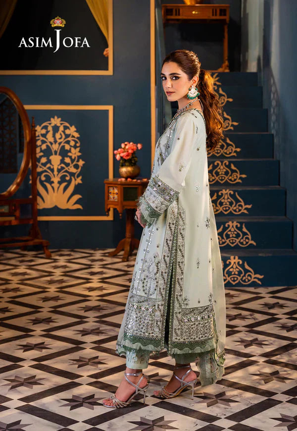 Asim Jofa | Fasana e Ishq Eid Luxury Lawn | AJFI-17 - House Of Hania