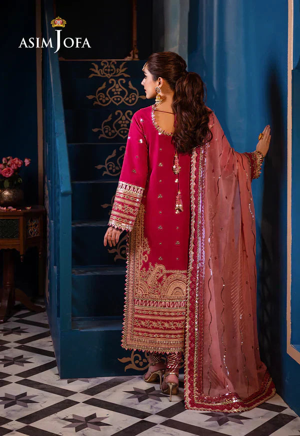 Asim Jofa | Fasana e Ishq Eid Luxury Lawn | AJFI-18 - House Of Hania