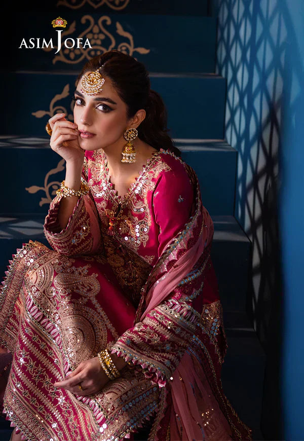 Asim Jofa | Fasana e Ishq Eid Luxury Lawn | AJFI-18 - House Of Hania