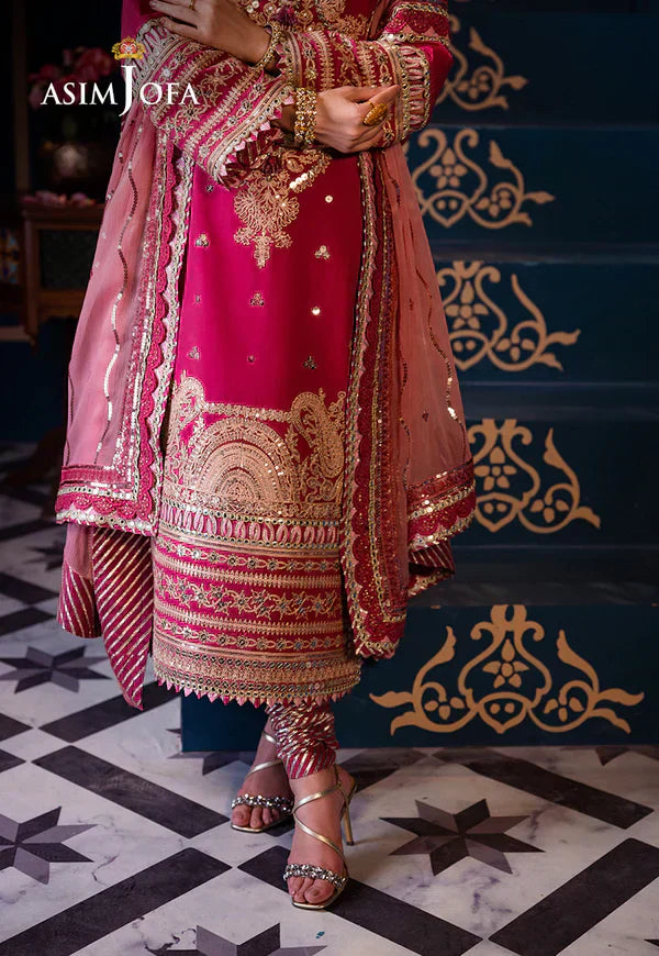 Asim Jofa | Fasana e Ishq Eid Luxury Lawn | AJFI-18 - House Of Hania