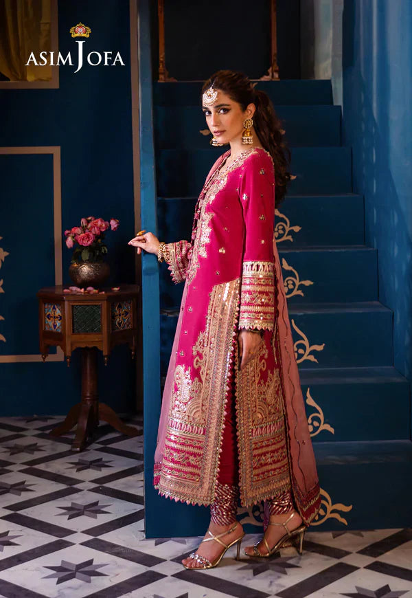 Asim Jofa | Fasana e Ishq Eid Luxury Lawn | AJFI-18 - House Of Hania