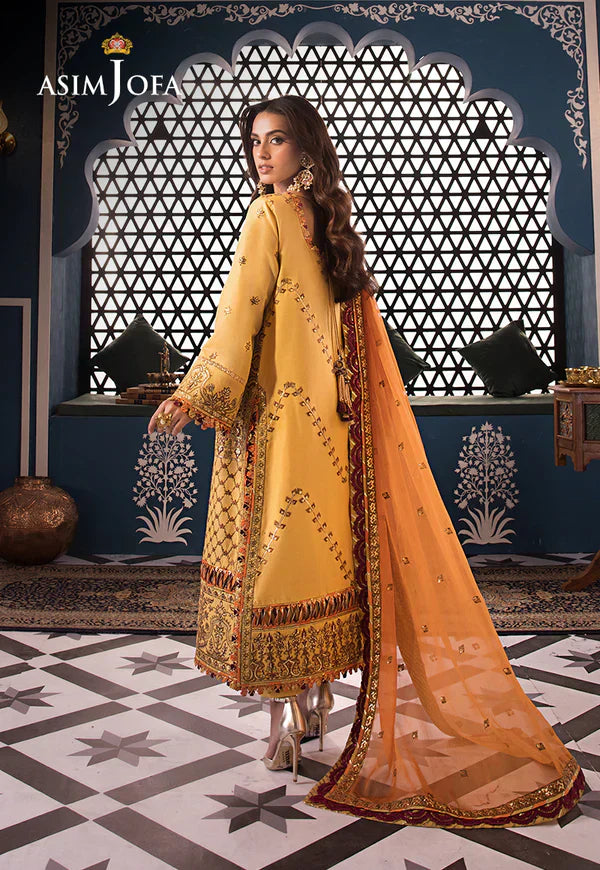 Asim Jofa | Fasana e Ishq Eid Luxury Lawn | AJFI-19 - House Of Hania