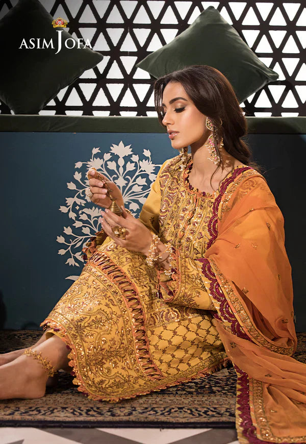Asim Jofa | Fasana e Ishq Eid Luxury Lawn | AJFI-19 - House Of Hania