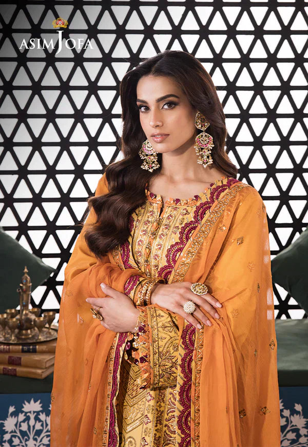 Asim Jofa | Fasana e Ishq Eid Luxury Lawn | AJFI-19 - House Of Hania