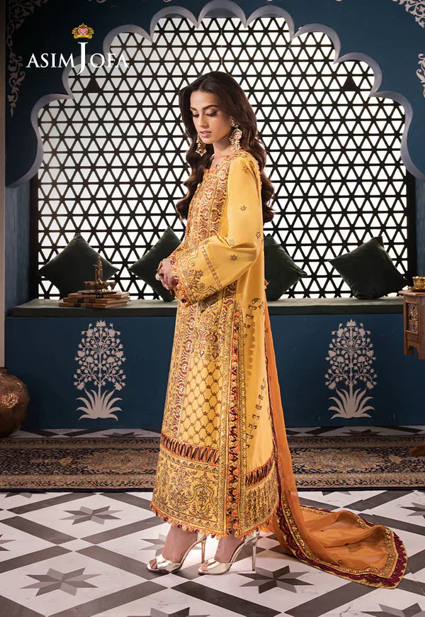 Asim Jofa | Fasana e Ishq Eid Luxury Lawn | AJFI-19 - House Of Hania