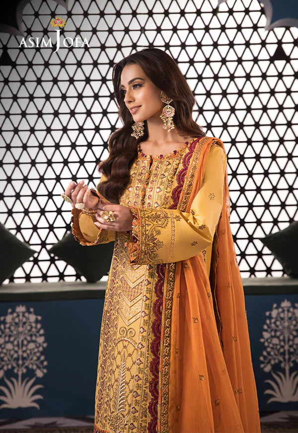 Asim Jofa | Fasana e Ishq Eid Luxury Lawn | AJFI-19 - House Of Hania