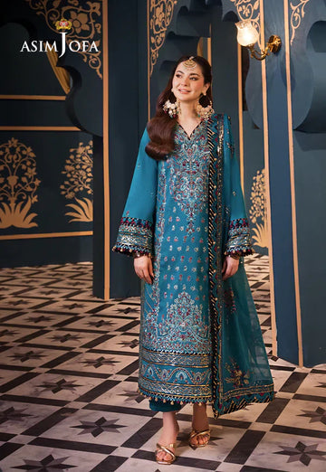 Asim Jofa | Fasana e Ishq Eid Luxury Lawn | AJFI-20 - House Of Hania