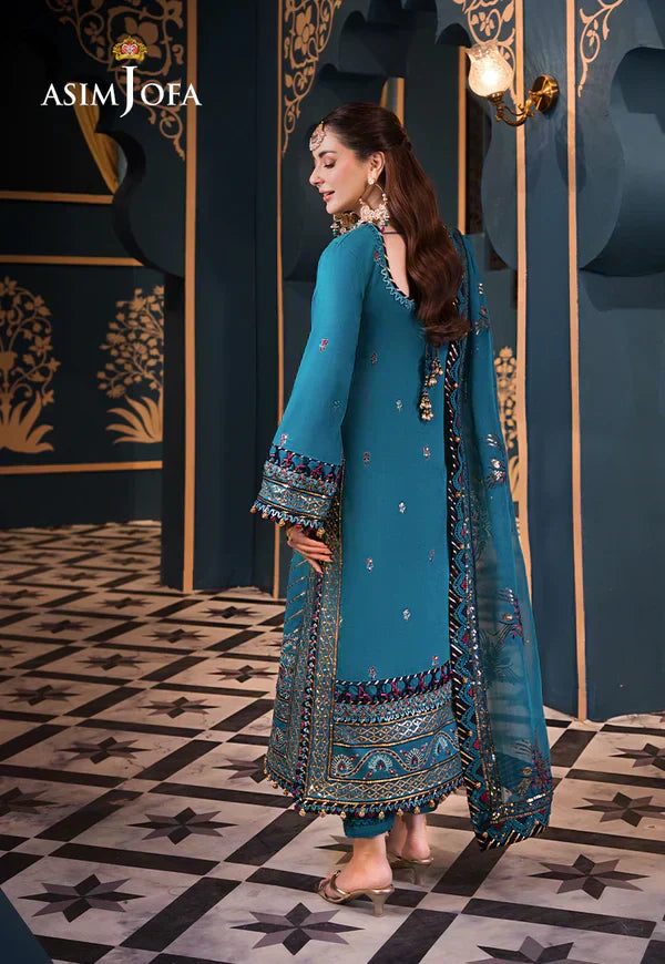 Asim Jofa | Fasana e Ishq Eid Luxury Lawn | AJFI-20 - House Of Hania