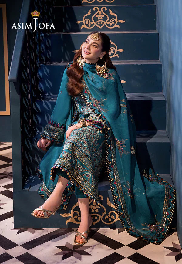 Asim Jofa | Fasana e Ishq Eid Luxury Lawn | AJFI-20 - House Of Hania