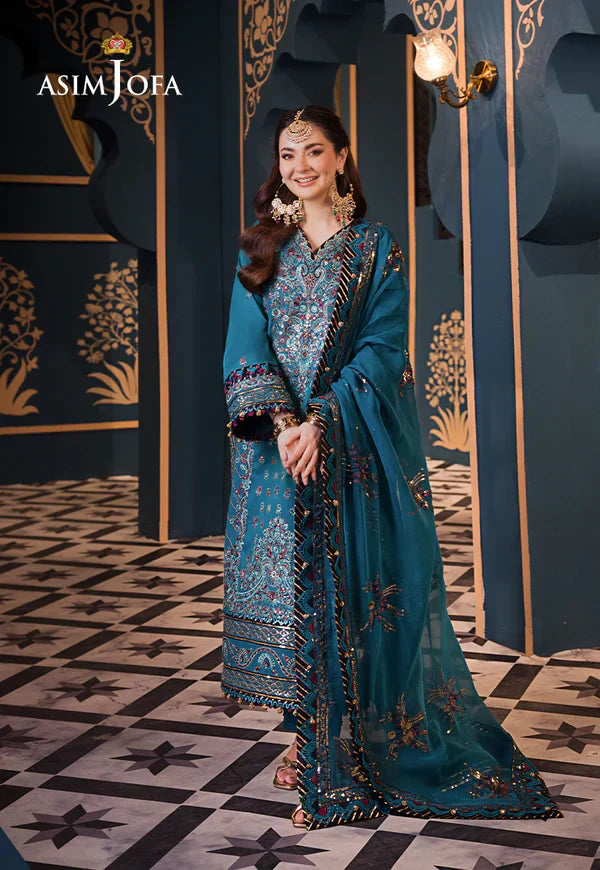 Asim Jofa | Fasana e Ishq Eid Luxury Lawn | AJFI-20 - House Of Hania