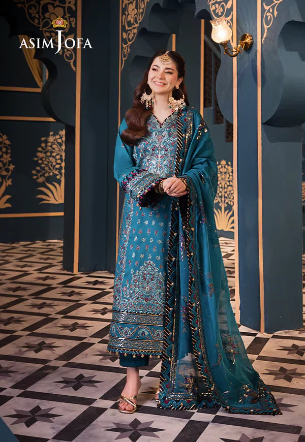 Asim Jofa | Fasana e Ishq Eid Luxury Lawn | AJFI-20 - House Of Hania