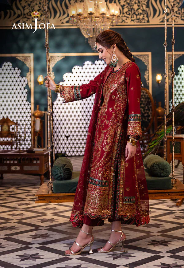 Asim Jofa | Fasana e Ishq Eid Luxury Lawn | AJFI-21 - House Of Hania