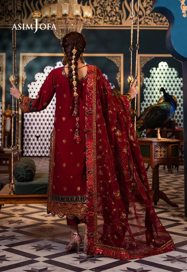 Asim Jofa | Fasana e Ishq Eid Luxury Lawn | AJFI-21 - House Of Hania
