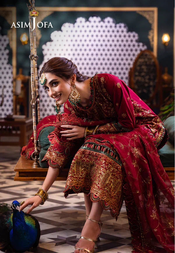 Asim Jofa | Fasana e Ishq Eid Luxury Lawn | AJFI-21 - House Of Hania