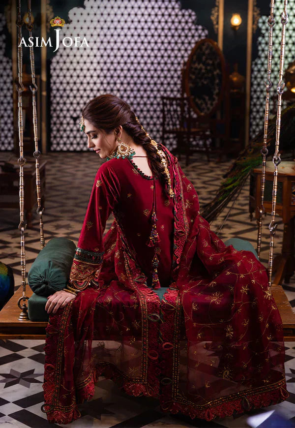 Asim Jofa | Fasana e Ishq Eid Luxury Lawn | AJFI-21 - House Of Hania