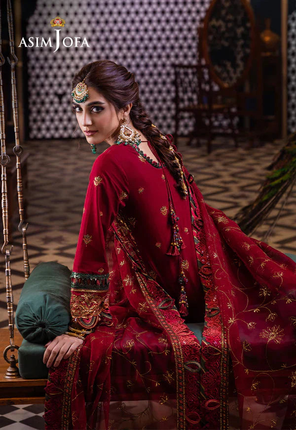 Asim Jofa | Fasana e Ishq Eid Luxury Lawn | AJFI-21 - House Of Hania