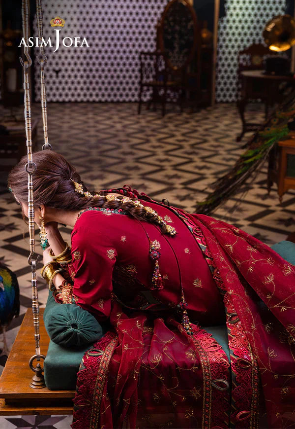 Asim Jofa | Fasana e Ishq Eid Luxury Lawn | AJFI-21 - House Of Hania