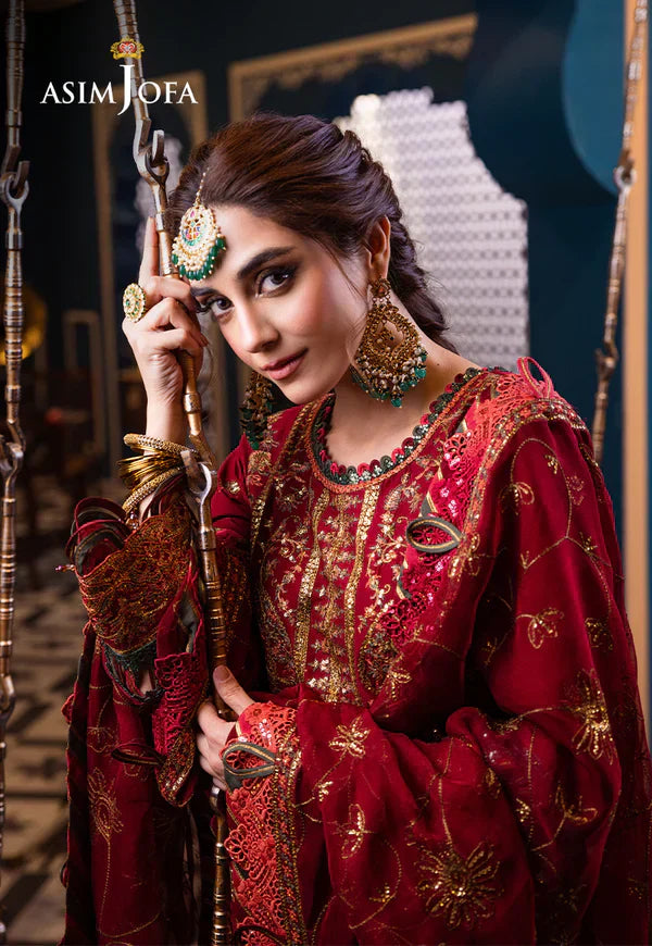 Asim Jofa | Fasana e Ishq Eid Luxury Lawn | AJFI-21 - House Of Hania