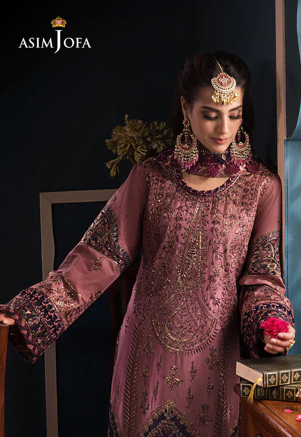 Asim Jofa | Fasana e Ishq Eid Luxury Lawn | AJFI-22 - House Of Hania