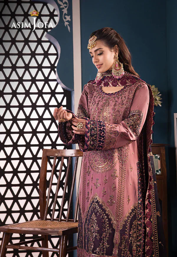 Asim Jofa | Fasana e Ishq Eid Luxury Lawn | AJFI-22 - House Of Hania
