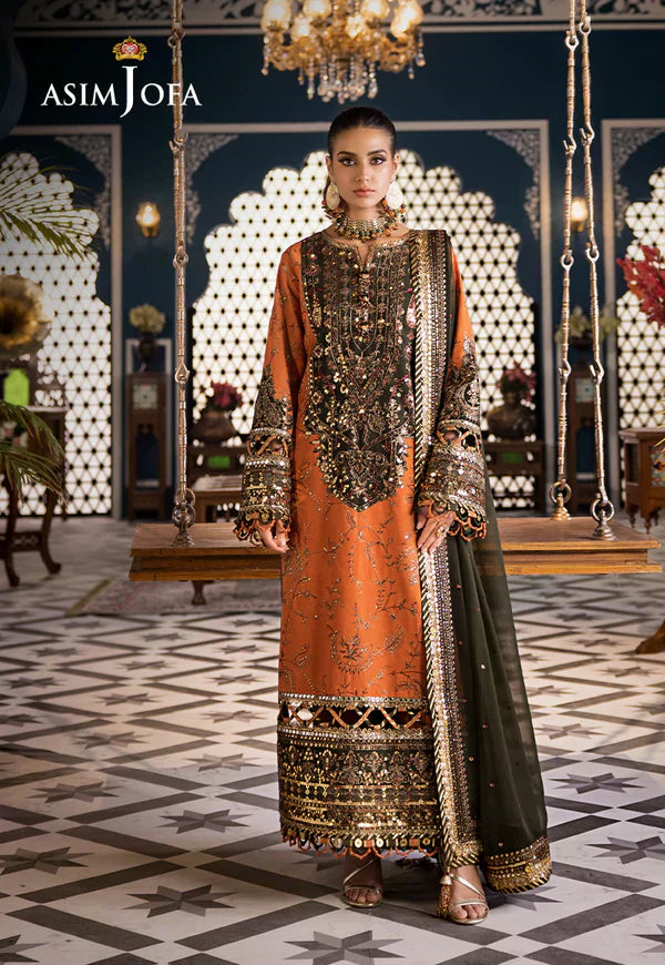 Asim Jofa | Fasana e Ishq Eid Luxury Lawn | AJFI-24 - House Of Hania
