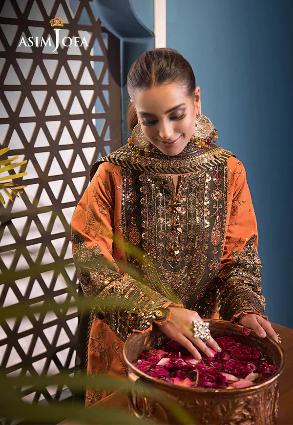 Asim Jofa | Fasana e Ishq Eid Luxury Lawn | AJFI-24 - House Of Hania