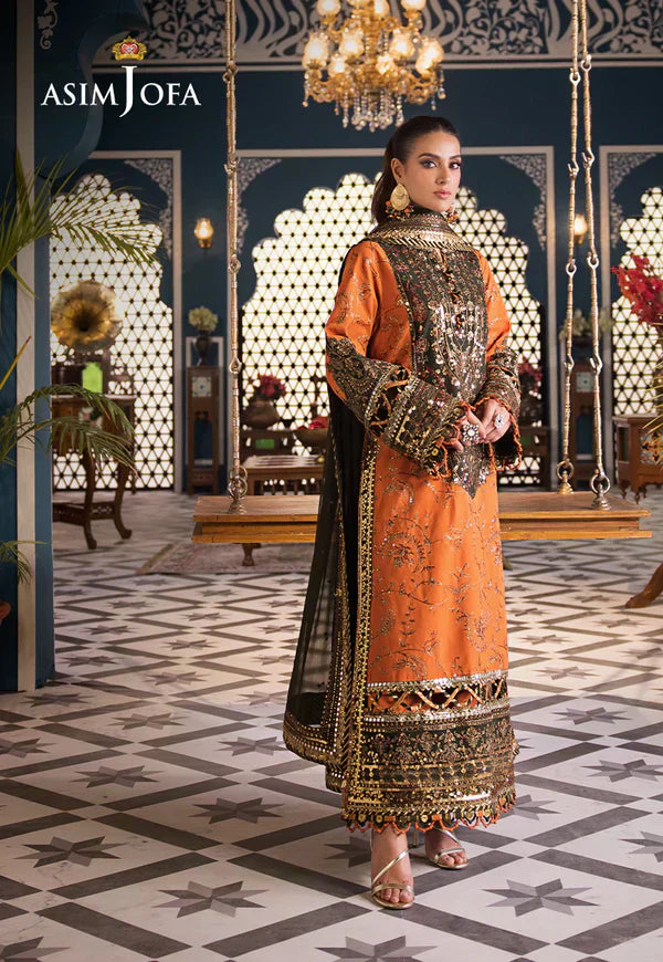 Asim Jofa | Fasana e Ishq Eid Luxury Lawn | AJFI-24 - House Of Hania