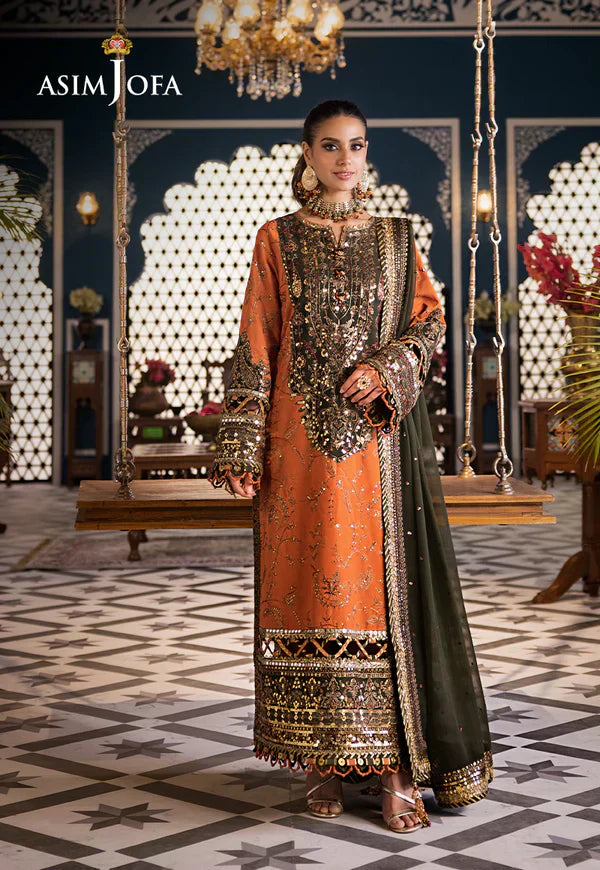 Asim Jofa | Fasana e Ishq Eid Luxury Lawn | AJFI-24 - House Of Hania