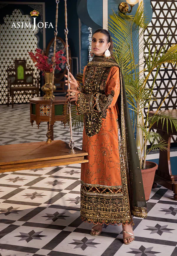 Asim Jofa | Fasana e Ishq Eid Luxury Lawn | AJFI-24 - House Of Hania