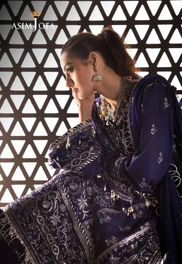 Asim Jofa | Fasana e Ishq Eid Luxury Lawn | AJFI-25 - House Of Hania