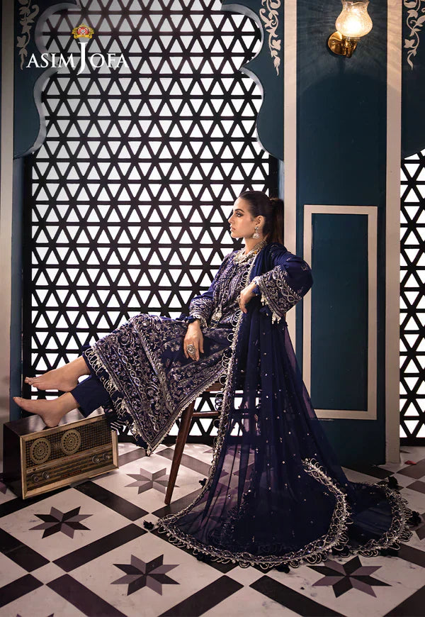 Asim Jofa | Fasana e Ishq Eid Luxury Lawn | AJFI-25 - House Of Hania