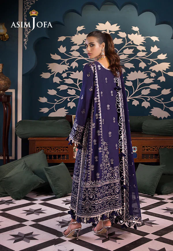 Asim Jofa | Fasana e Ishq Eid Luxury Lawn | AJFI-25 - House Of Hania