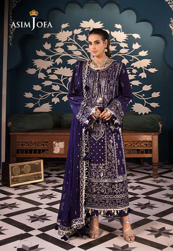 Asim Jofa | Fasana e Ishq Eid Luxury Lawn | AJFI-25 - House Of Hania